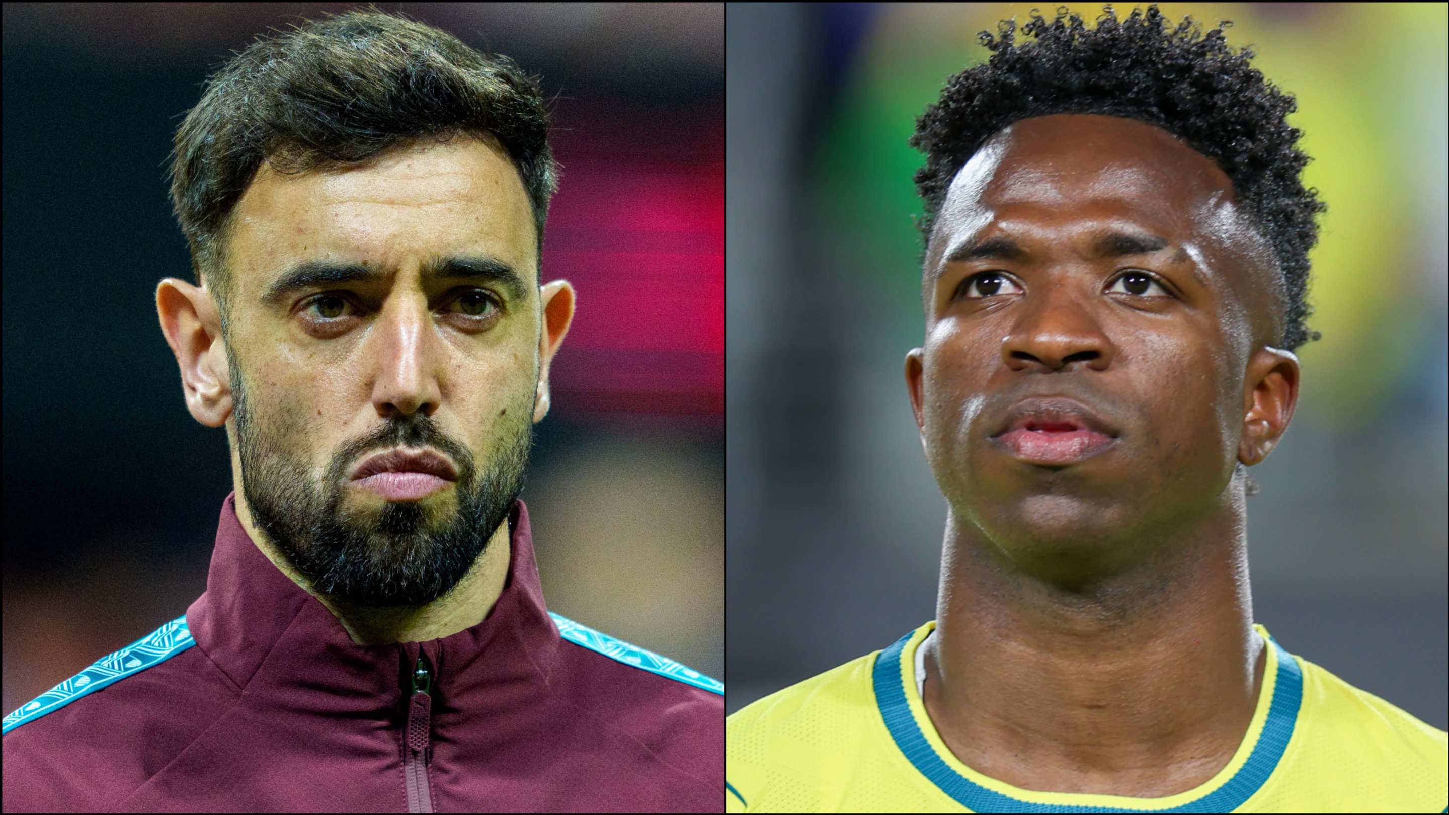 Bruno Fernandes (left) and Vinicius Junior headline the gossip